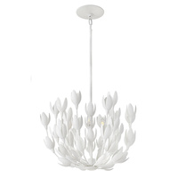 Lampa wisząca Flora - 3 źródła światła - Tynk strukturalny Quintiesse QN-FLORA3-WHT