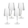 KARE komplet 4 kieliszków do wina RIFFLE  760 ml