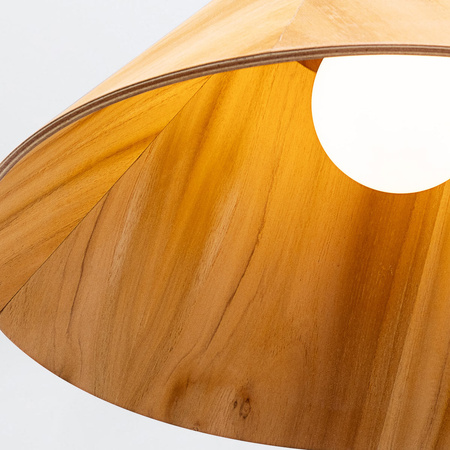 Lampa wisząca Conical Brązowy, Drewno Quintiesse Accord QN-CONICAL-P-M-TEAK