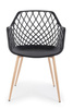 BIZZOTTO krzesło OPTIK czarne