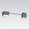 Vibia Structural Lampa Sufitowa LED, 2-punktowa, szer. 120, wys. 21, GL 37 cm, Szary Mat