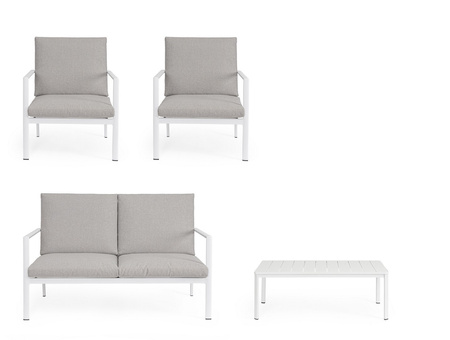 BIZZOTTO zestaw ogrodowy KONNOR 2 biały