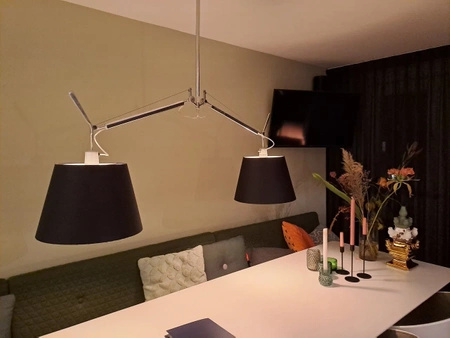 TOLOMEO BASCULANTE 2 BRACCI 32cm szary ARTEMIDE 0630010A+0781010A