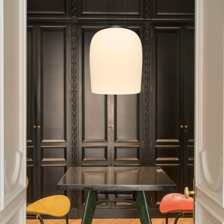 Vibia Ghost Lampa Wisząca LED ze Ściemniaczem, wys. 55cm śr. 47.5cm  cm, Biały Opal