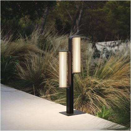 Vibia Class Lampa zewnętrzna Dual LED 78,5cm H czarna