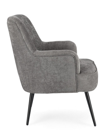 BIZZOTTO fotel ERNESTINE ARM szary