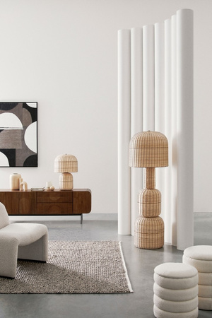 BIZZOTTO lampa stołowa SIKKIM beżowa