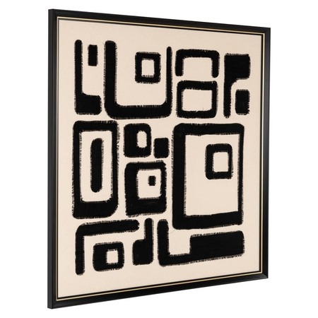 RICHMOND obraz SHANITA 105x105 cm         biało-czarny