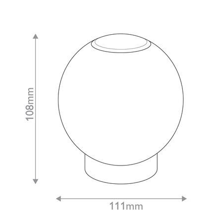 Mała lampa stołowa LED Marni - Naturalny mosiądz Quintiesse QN-MARNI-TL-S-NBR