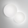 Vibia Puck Lampa Ścienna LED, 2-punktowa, szer. 31.8cm, wys. 24.2cm, GL 8 cm, Biały Opal