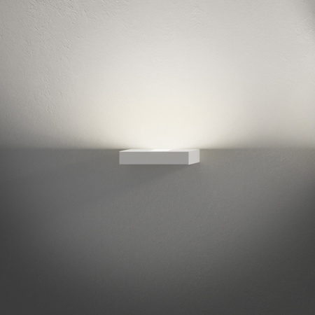 Vibia Set Small Lampa Ścienna LED, szer. 18cm, wys. 3cm, GL 10 cm, Biały Mat Satyna