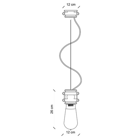 Lampa Wisząca URBAN Ferroluce C1520-VIN