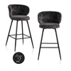 RICHMOND zestaw 2 krzeseł barowych MIMI czarny