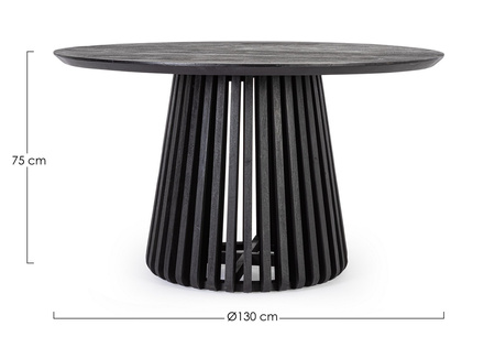 BIZZOTTO stół jadalniany ODION 130        czarny