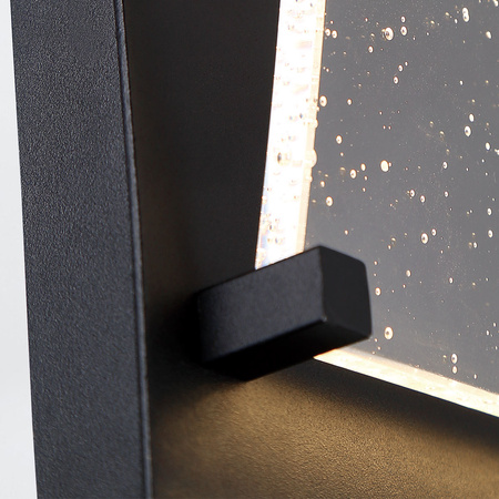 Średnia latarnia naścienna Kabo - Teksturowana czerń Quintiesse Eurofase QN-KABO-M-BK