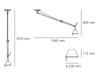 TOLOMEO DECENTRATA LAMPA WISZĄCA ARTEMIDE 0629000A+0780010A