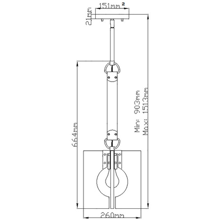 Lampa wisząca Ludlow - 1 źródło światła - Polerowany nikiel Ludlow Quintiesse Lisa McDennon by Hinkley QN-LUDLOW-1P-PN