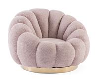 BIZZOTTO fotel obrotowy FLOREL różowy