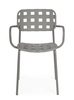 BIZZOTTO krzesło ogrodowe CLOVER ARM      szare