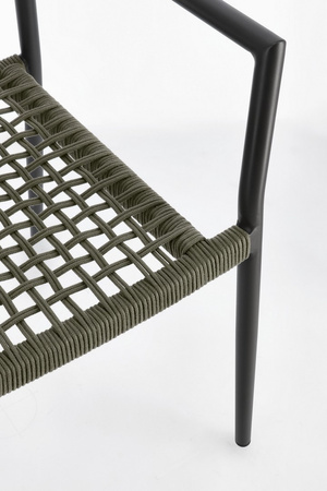 BIZZOTTO krzesło ogrodowe CALETA czarne   / zielone