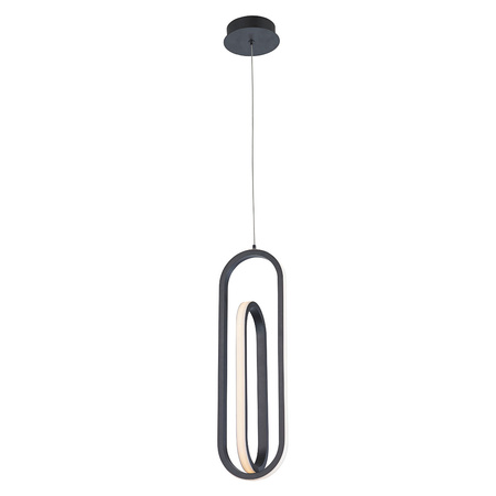 Lampa wisząca Demark - Matowa czerń Quintiesse Eurofase QN-DEMARK-1P-BK