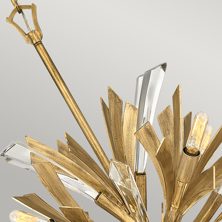 Mała lampa wisząca Vida - 13 źródeł światła Vida Quintiesse Hinkley/ Fredrick Ramond QN-VIDA-13P-S