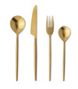 BIZZOTTO zestaw sztućców BRONTE SATIN     GOLD 16 szt.