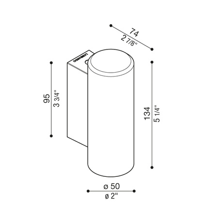 Lombardo LL126201D3 Lampa ścienna Ago Applique