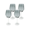 KARE komplet 4 kieliszków do wina         DIAMOND SMOKE 660 ml