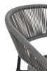 BIZZOTTO krzesło ogrodowe ALGAIDA szare