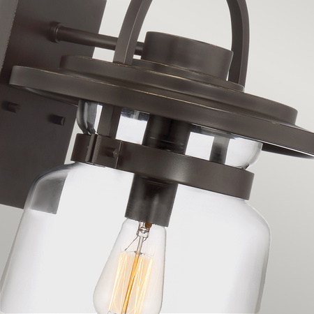 Duża latarnia naścienna Lasalle - 1 źródło światła Lasalle Quintiesse Quoizel QN-LASALLE-L-WT