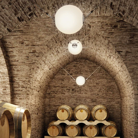 Lumina Perla lampa wisząca ze szklaną kulą, Ø 35