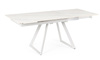 BIZZOTTO stół ogrodowy REETA 120-180      biały / rozkładany