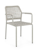 BIZZOTTO krzesło ogrodowe RAJADA szare