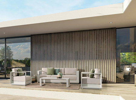 BIZZOTTO zestaw ogrodowy MOSES beżowy