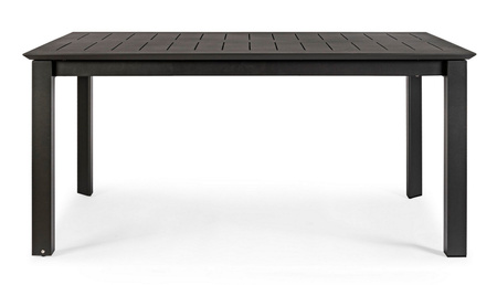 BIZZOTTO stół ogrodowy KONNOR czarny /    rozkładany