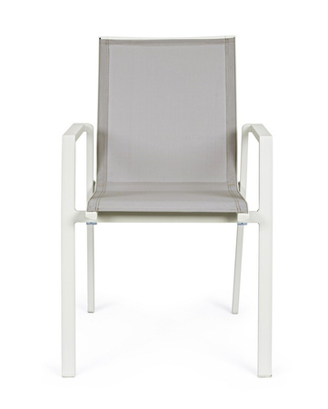 BIZZOTTO krzesło ogrodowe KRION szare