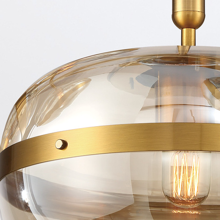 Lampa wisząca Nottingham - 1 źródło światła - Antyczny mosiądz Quintiesse Eurofase QN-NOTTINGHAM-1P-AB