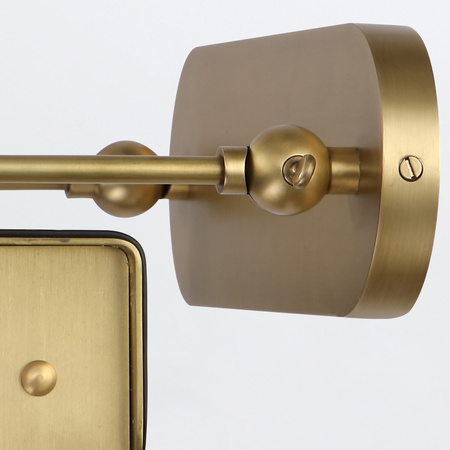 Duża obrazówka LED Valise Picture - Vintage mosiądz, skóra smokingowa Quintiesse QN-VALISE-PL-L-VBS-TL