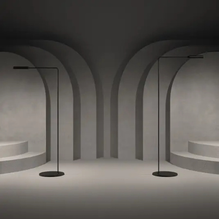 Lumina Flo lampa stojąca LED 3 000 K czarna