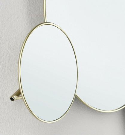 BIZZOTTO lustro ścienne CONNERY 80x35 cm  złote