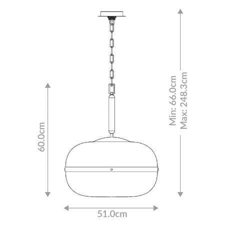 Lampa wisząca Nottingham - 3 źródła światła - Antyczny mosiądz Quintiesse Eurofase QN-NOTTINGHAM-3P-AB