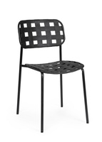 BIZZOTTO krzesło ogrodowe CLOVER czarne