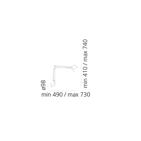 Tolomeo Micro Wall ARTEMIDE orange A010960