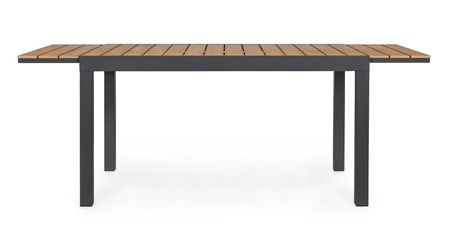 BIZZOTTO stół ogrodowy ELIAS 140-200      naturalny / rozkładany