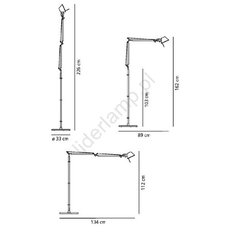 TOLOMEO BASCULANTE READING TERRA 18cm beż ARTEMIDE 0947010A/3