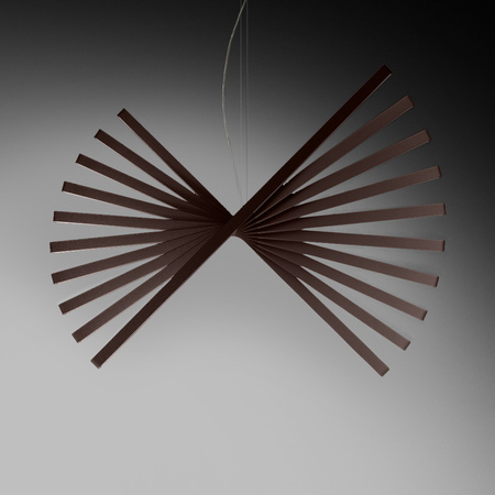 Vibia Rhythm Lampa Wisząca LED 10-punktowa, szer. 45, wys. 200, GL 47 cm, Czekoladowy Mat Biały Opal