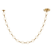 Lampa wisząca LED Marni - Naturalny mosiądz Quintiesse QN-MARNI-16P-292-NBR