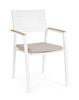 BIZZOTTO krzesło ogrodowe ZELMAR białe