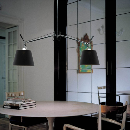 TOLOMEO BASCULANTE 2 BRACCI 32cm szary ARTEMIDE 0630010A+0781010A